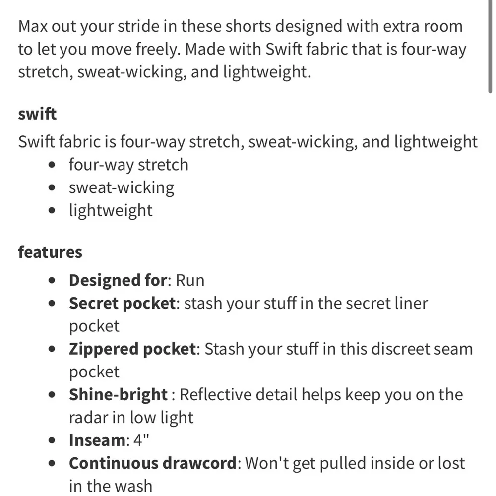 NWT Lululemon Hotty Hot High Rise Lined Short 4" Lipgloss Size 4 - Picture 9 of 10